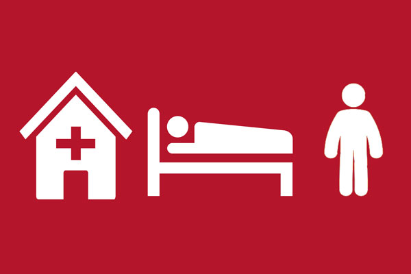 Rotes Warnschild